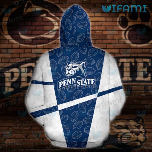 Penn State Hoodie 3D Football Pattern Best Penn State Gifts For Him