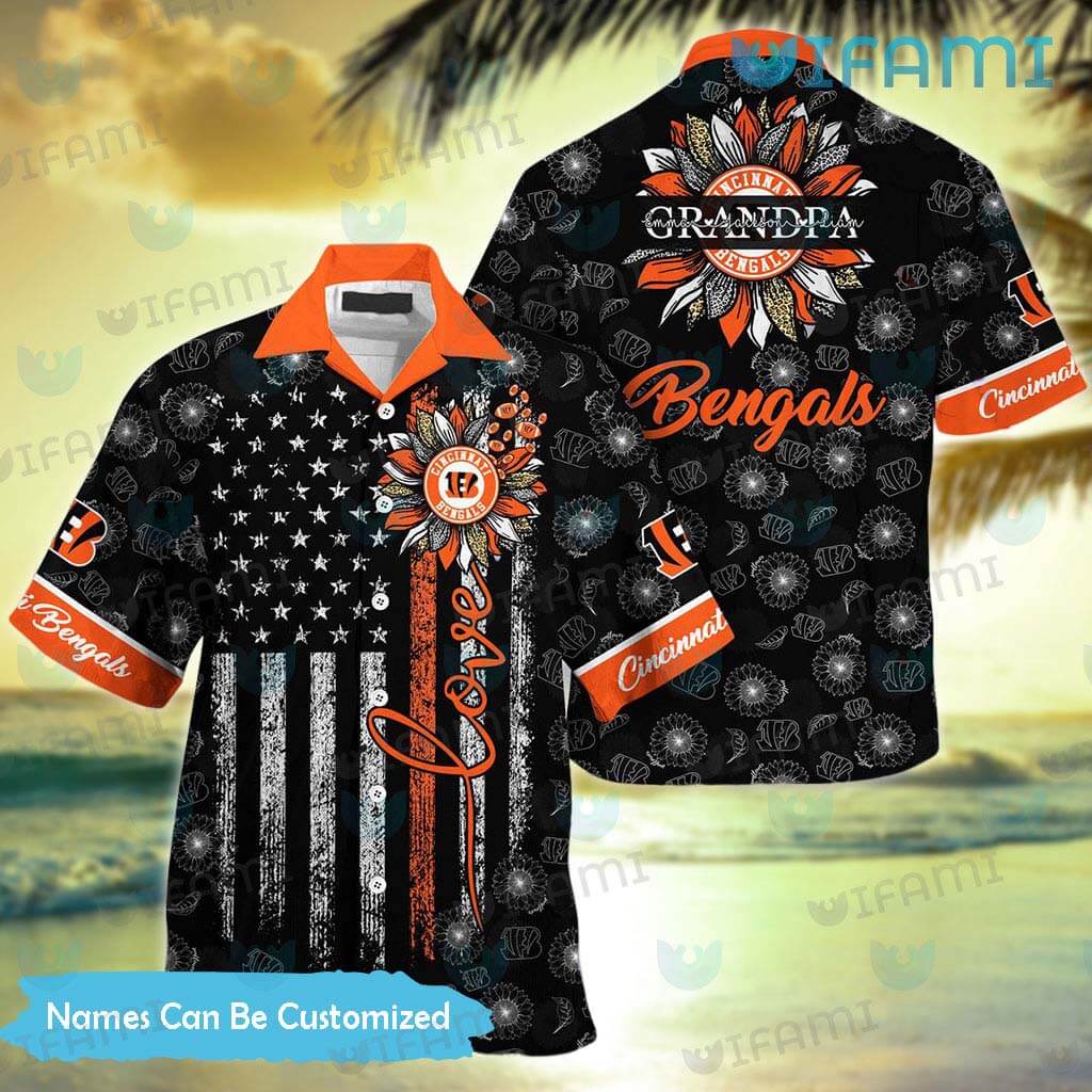 Cincinnati Bengals Hawaiian Shirt Badass Bengals Gift - Personalized Gifts:  Family, Sports, Occasions, Trending