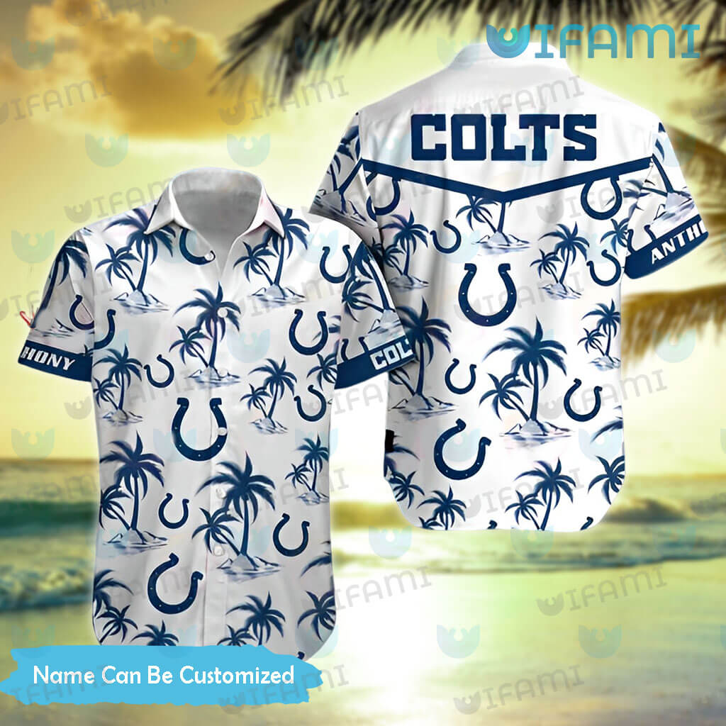 Indianapolis Colts Custom Name NFL Hawaiian Shirt And Shorts Gift