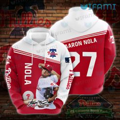 Philadelphia Phillies Hoodie 3D Aaron Nola Signature Phillies Gift