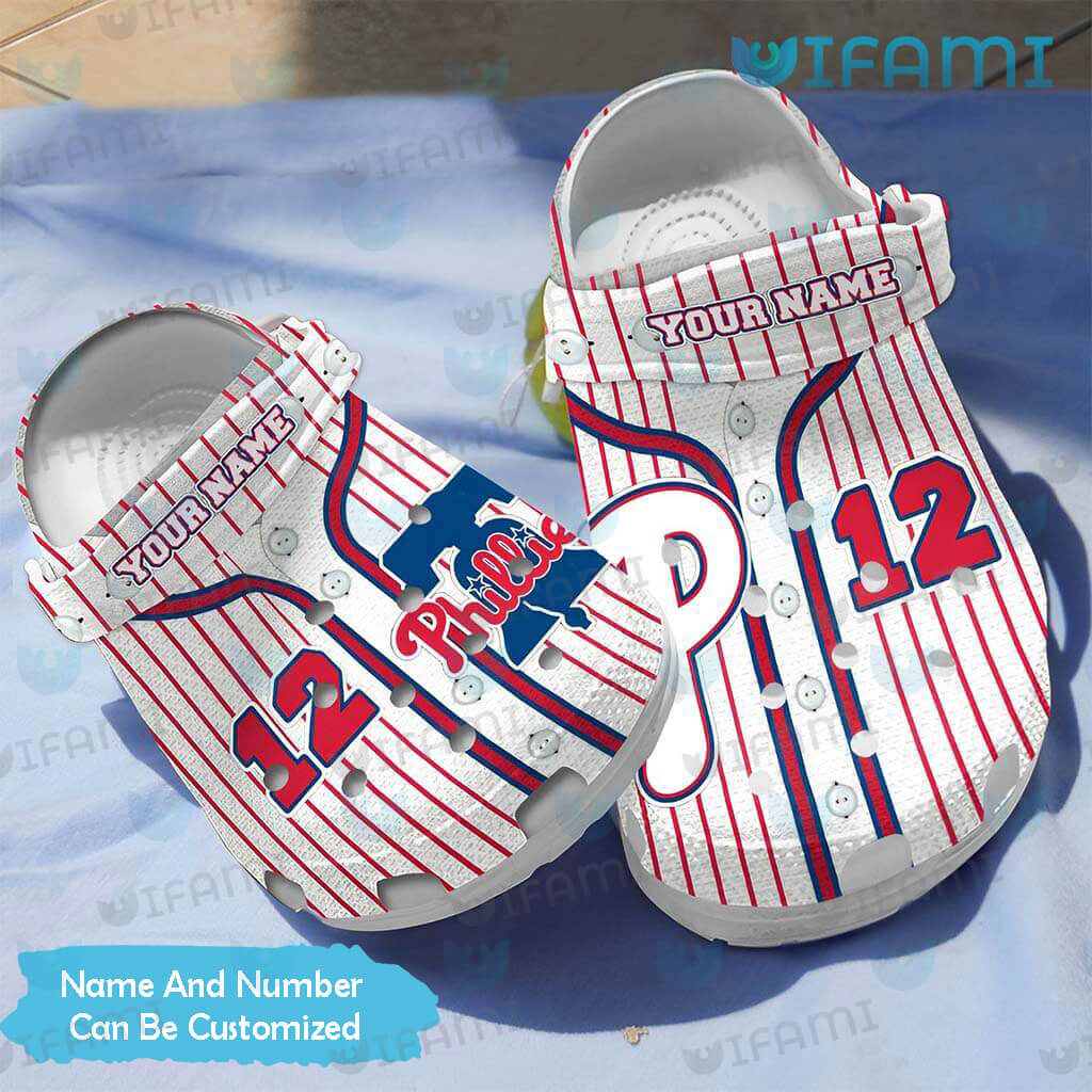 Custom Name And Number Striped Style Philadelphia Phillies Baseball  Hawaiian Shirt