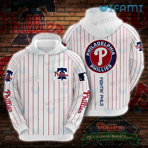 Phillies Hoodie Mens Stripe Pattern Philadelphia Phillies Gift