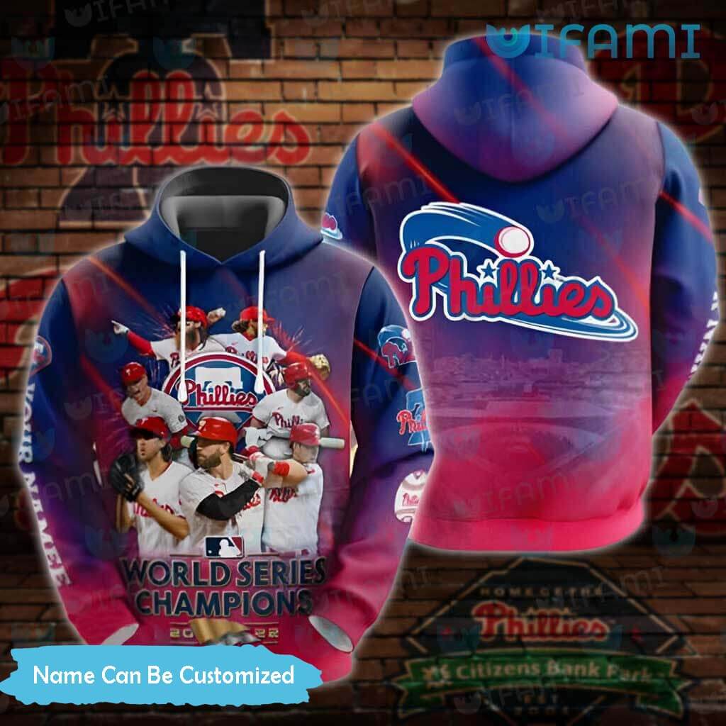 Phillies World Series Hoodie 3D Team 2022 Custom Philadelphia Phillies Gift  - Personalized Gifts: Family, Sports, Occasions, Trending