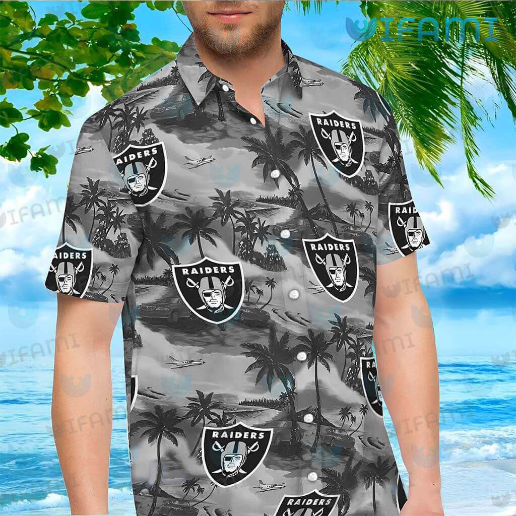 Las Vegas Raiders Hawaiian Shirt NFL Football Print Personalized