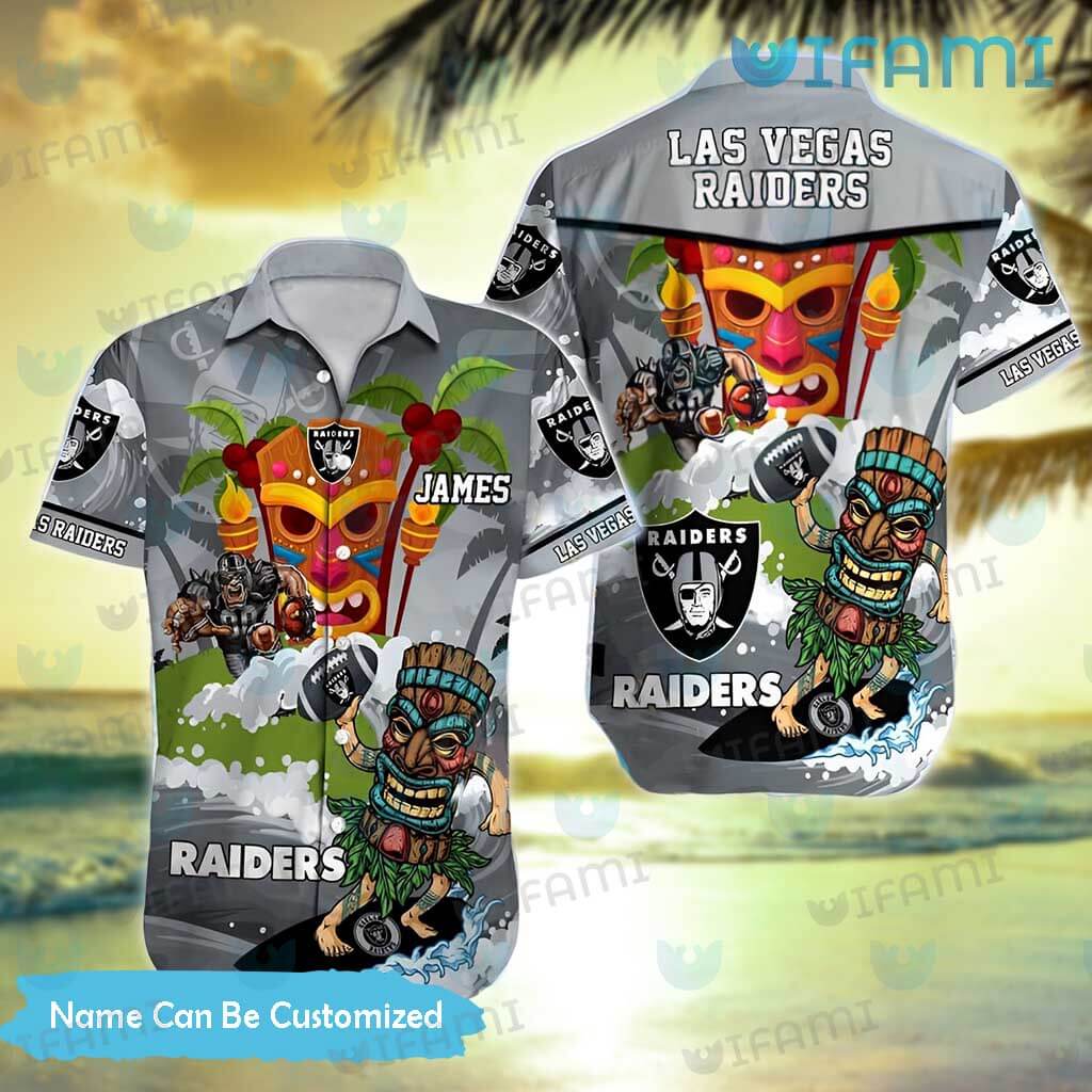Oakland Raiders NFL Summer Customized Hawaiian Shirt