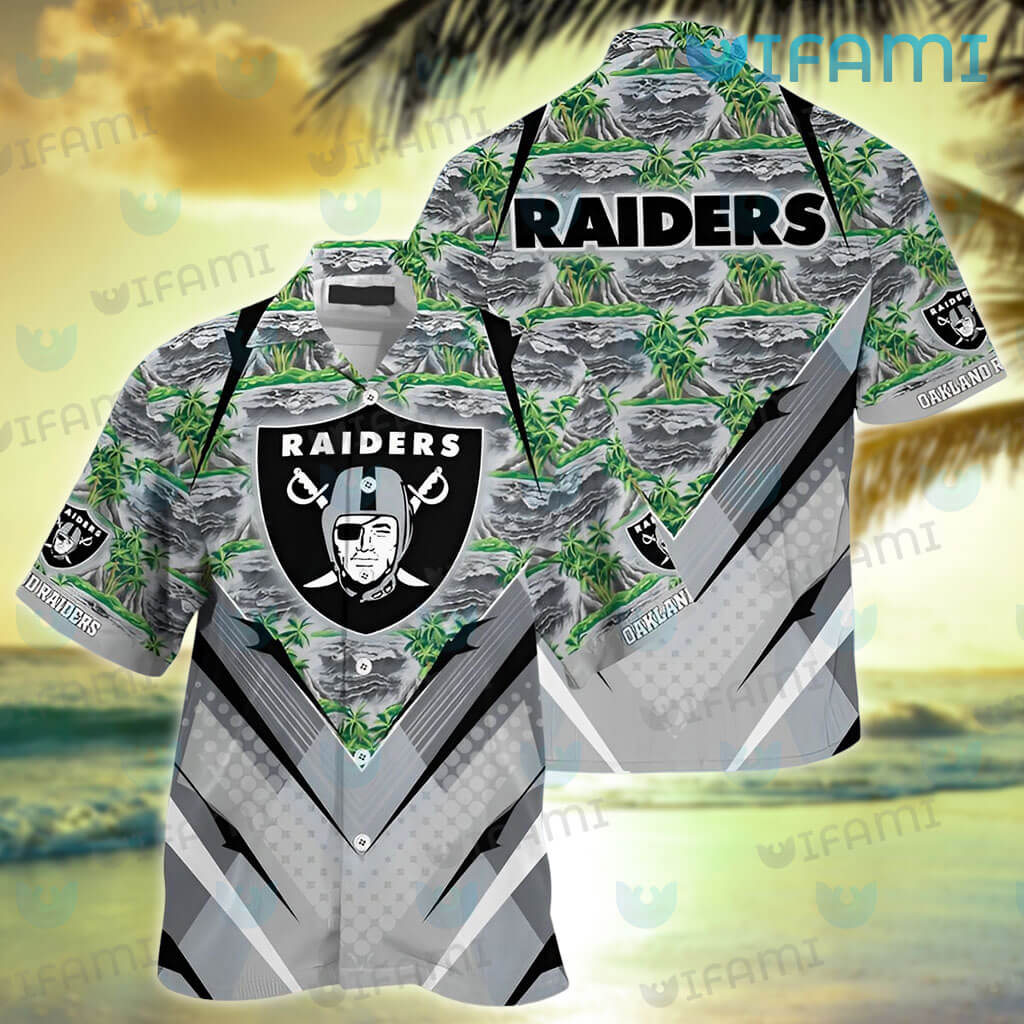 Raiders Hawaiian Shirt Team Time Trends New Raiders Father's Day