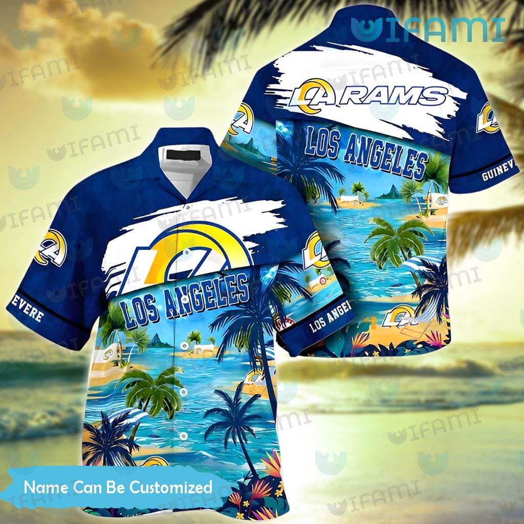 Los Angeles Rams NFL Summer 3D Hawaiian Shirt And Shorts For Men