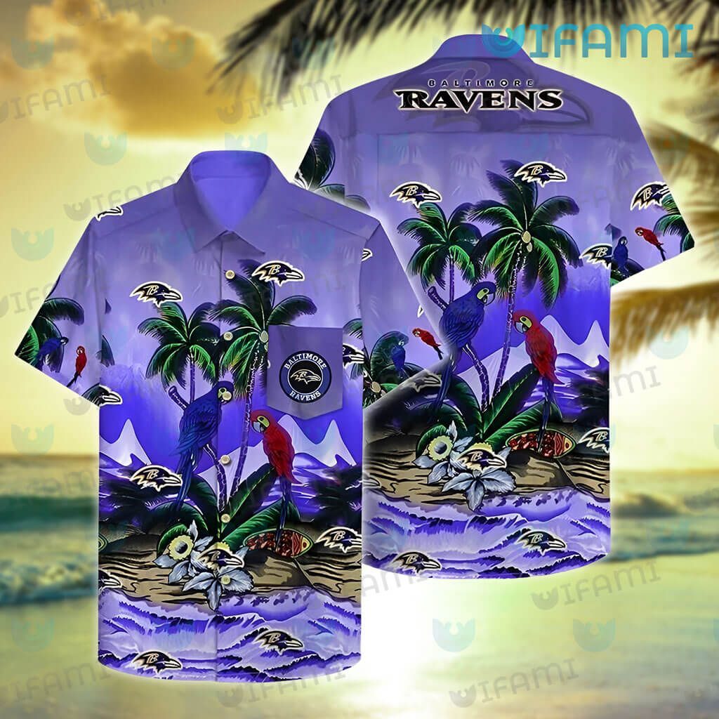 Baltimore Ravens Hawaiian Shirt Art Trending Gift - Jomagift