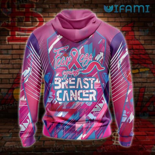 STL Cardinals Hoodie 3D Breast Cancer St Louis Cardinals Gift