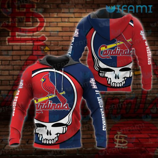 STL Cardinals Hoodie 3D Grateful Dead Logo St Louis Cardinals Gift Ideas