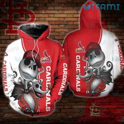 STL Cardinals Hoodie 3D Jack Skellington Zero St Louis Cardinals Gift
