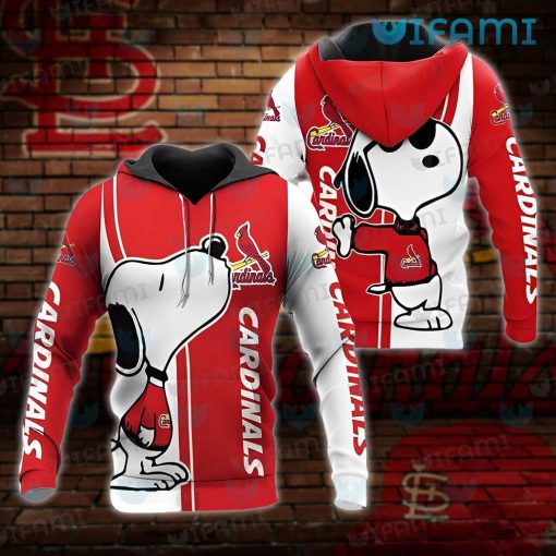 STL Cardinals Hoodie 3D Snoopy Kiss Logo St Louis Cardinals Gift