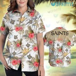 Saints Hawaiian Shirt Simple New Orleans Saints Present Back