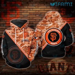 San Francisco Giants Hoodie 3D Orange Camo SF Giants Gift