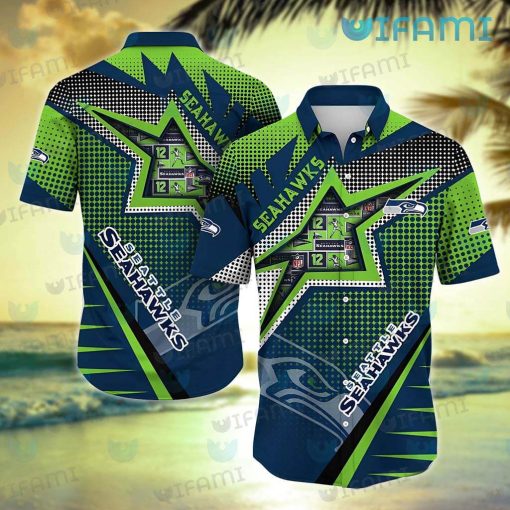 Seahawks Hawaiian Shirt Athletic Aesthetics Seattle Seahawks Gift