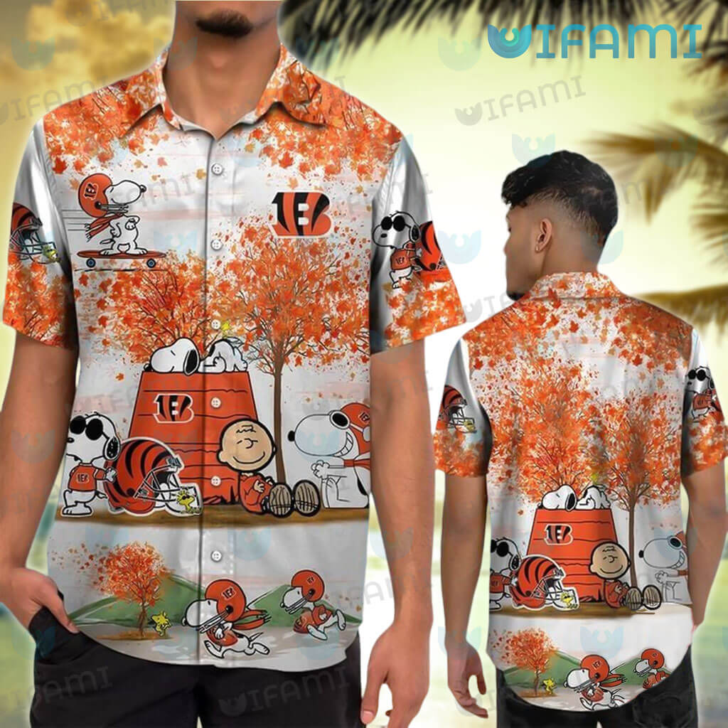 Snoopy Bengals Hawaiian Shirt Charlie Brown Woodstock Cincinnati Bengals  Gift - Personalized Gifts: Family, Sports, Occasions, Trending