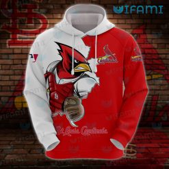 St Louis Cardinals Hoodie 3D Broken Mascot Unique St Louis Cardinals Gift