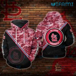 St Louis Cardinals Hoodie 3D Red Camouflage St Louis Cardinals Gift