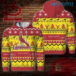 St Louis Cardinals Womens Hoodie 3D Christmas Pattern St Louis Cardinals Gift