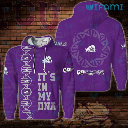 TCU Hoodie 3D It’s In My DNA Go Frogs TCU Gift