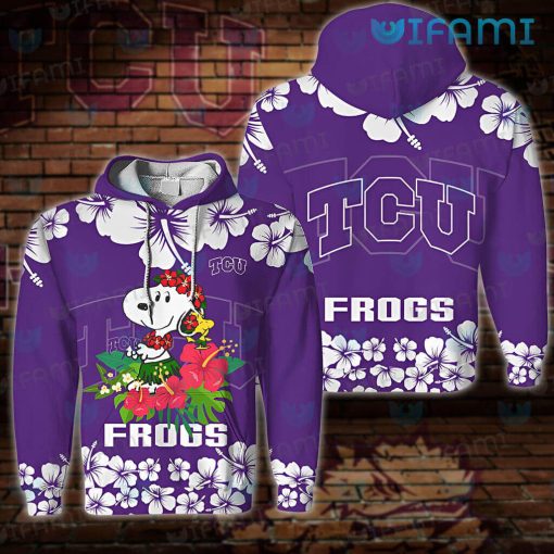 TCU Hoodie 3D Snoopy Woodstock TCU Gift