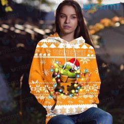 Tennessee Vols Hoodie 3D Baby Yoda Christmas Lights Tennessee Vols Present Women