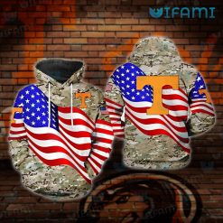 Tennessee Vols Hoodie 3D Camo USA Flag Best Tennessee Volunteers Gifts