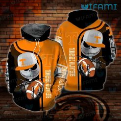 Tennessee Vols Hoodie 3D Jack Skellington Football Helmet Tennessee Vols Gift