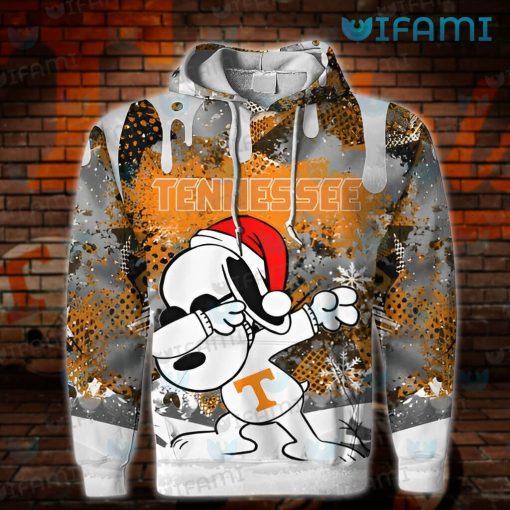 Tennessee Vols Hoodie 3D Snoopy Dabbing Snowflake Tennessee Vols Gift