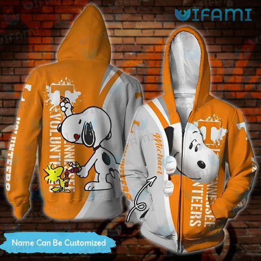 Tennessee Vols Hoodie 3D Snoopy Woostock Painting Custom Volunteers Gift