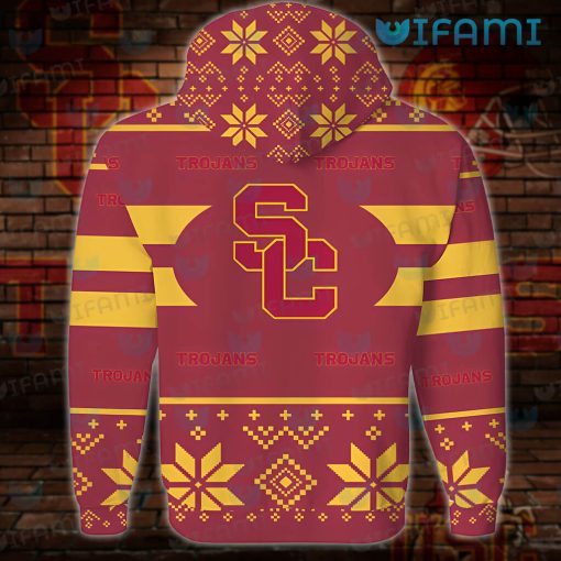 USC Hoodie 3D Christmas Snowflake Pattern USC Gift