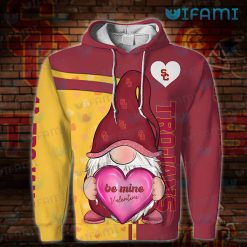 USC Hoodie 3D Gnome Be Mine Valentine USC Present