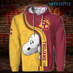 USC Hoodie 3D Snoopy Woodstock Painting USC Present