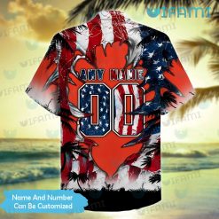Venom Cleveland Browns Hawaiian Shirt USA Flag Browns Present 1