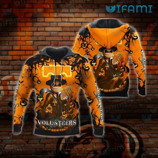 Vols Hoodie 3D Jack Skellington Halloween Best Tennessee Volunteers Gifts