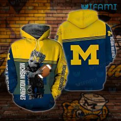 Wolverines Hoodie 3D Baby Groot Hug Football Michigan Wolverines Gift
