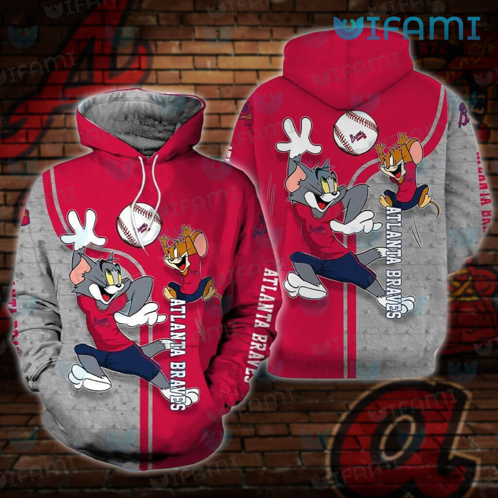 Womens Braves Hoodie 3D Tom Jerry Atlanta Braves Gift - Personalized Gifts:  Family, Sports, Occasions, Trending