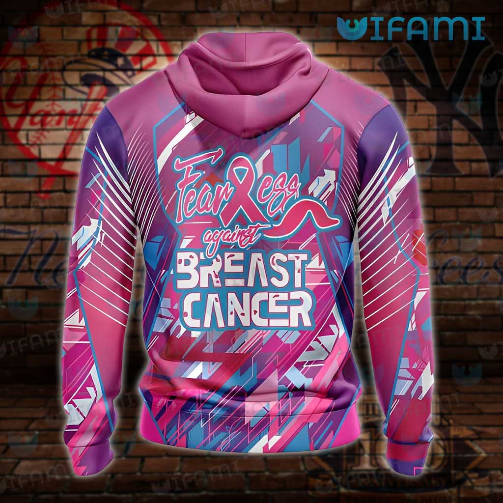 Yankees Hoodie 3D Fearless Again Breast Cancer New York Yankees Gift -  Personalized Gifts: Family, Sports, Occasions, Trending