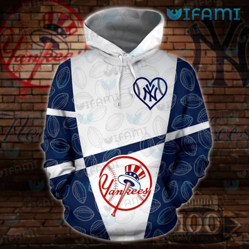 Yankees Hoodie Mens Football Pattern New York Yankees Gift
