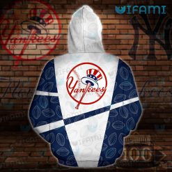 Yankees Hoodie Mens Football Pattern New York Yankees Present Back