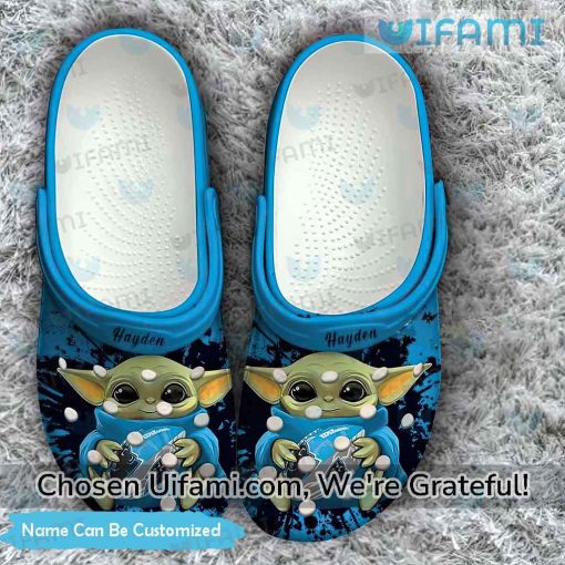 Custom Carolina Panthers Crocs Baby Yoda Carolina Panthers Gift