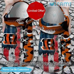 Custom Cincinnati Bengals Crocs USA Flag Bengals Gift Ideas 1