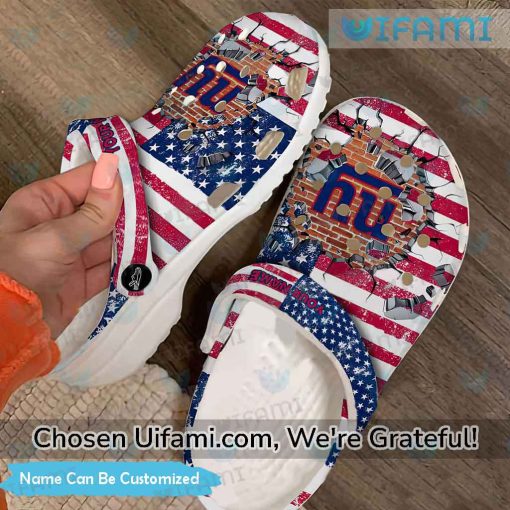 Custom New York Giants Crocs USA Flag New York Giants Gift Ideas