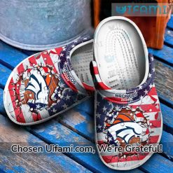 Denver Broncos Crocs USA Flag Broncos Gift