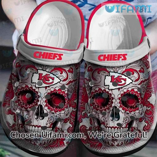Kansas City Chiefs Crocs Sugar Skull Secret KC Chiefs Gifts For Him