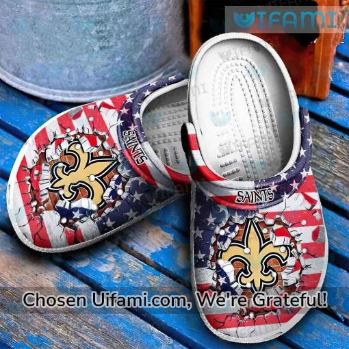 New Orleans Saints Crocs USA Flag Swoon-worthy Saints Christmas Gifts