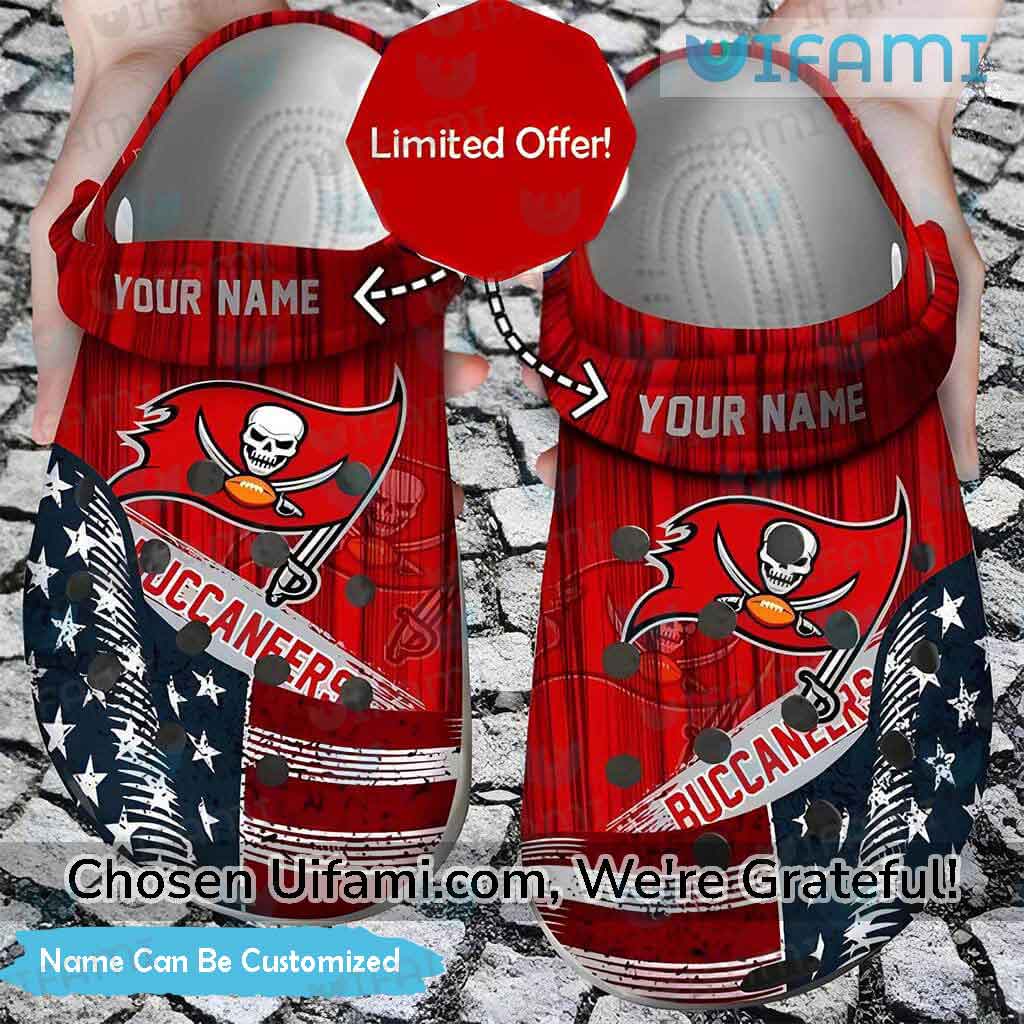 Personalized Buccaneers Crocs USA Flag Unique Tampa Bay Buccaneers Gifts