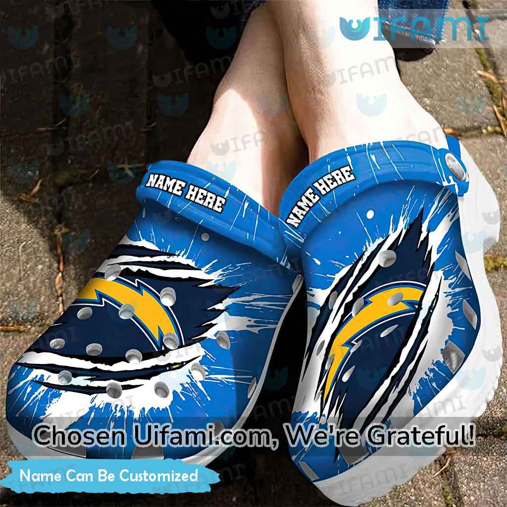 Personalized Chargers Crocs Dazzling Los Angeles Chargers Gifts