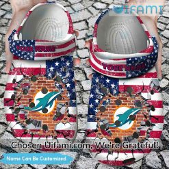 Personalized Dolphins Crocs USA Flag Unique Miami Dolphins Gifts
