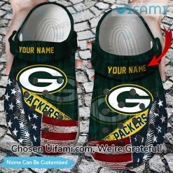 Personalized Green Bay Packers Crocs USA Flag Packers Gift